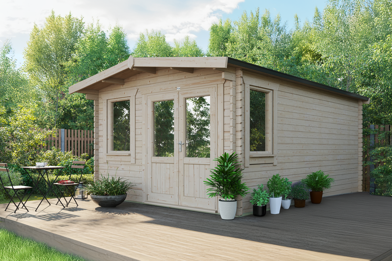 Classic Chalet Log Cabin 18x12