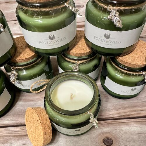 Small Green Candle - Pet Friendly