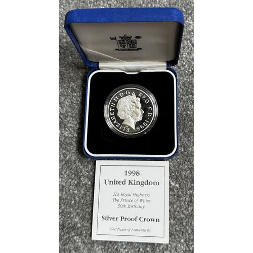1998 FDC Silver Proof Crown - 28.28g