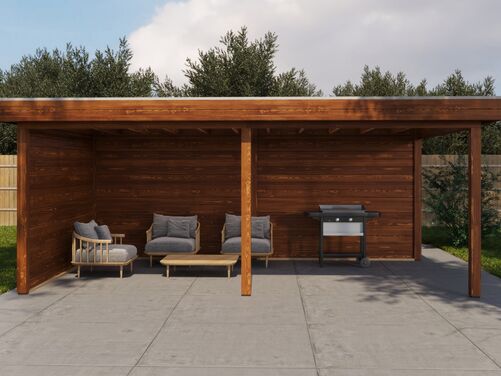 5.88mtr x 3.5mtr 28mm walled Gazebo