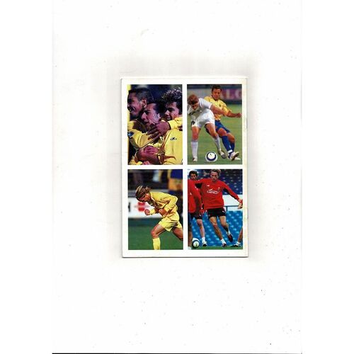 Villareal v Manchester United Champions League Football Programme/Handout/Newspaper Supplement 2005/06