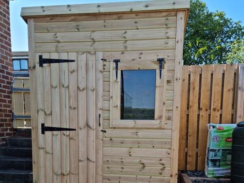 #P074 6x4 Pent Shed