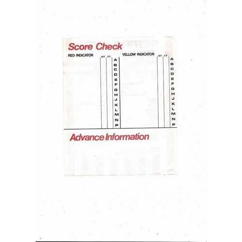 Sheffield Unitedv Leeds United Friendly Football Programme 1980/81