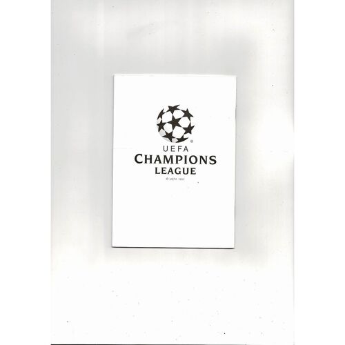 Ajax v AC Milan UEFA Champions League Football Programme 1994/95