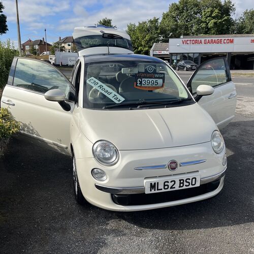 2012 (62) FIAT 500 LOUNGE 1.2 3 DOOR 