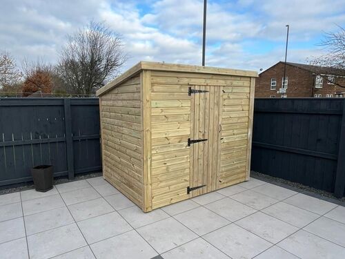 #P080 8x6 Pent Shed