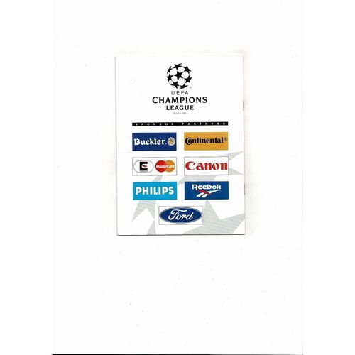 Paris St Germain v Barcelona UEFA Champions League Football Programme 1994/95