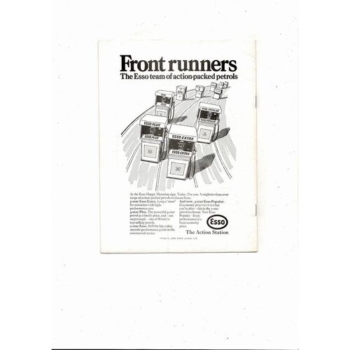 Scotland v England Schools International Football Programme 1971 @ Airdrie