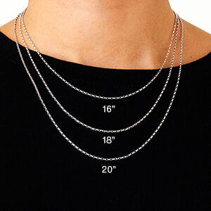 9ct white gold 1.7mm diamond cut belcher chain