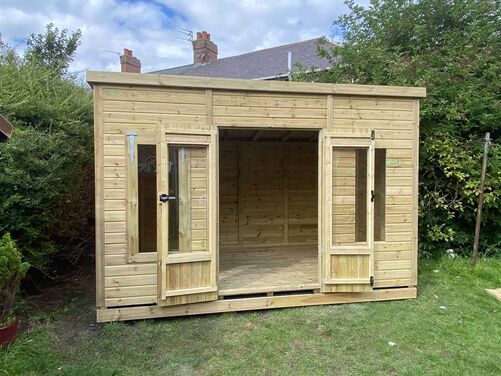 #SHP011 12x10 Pent Summer House