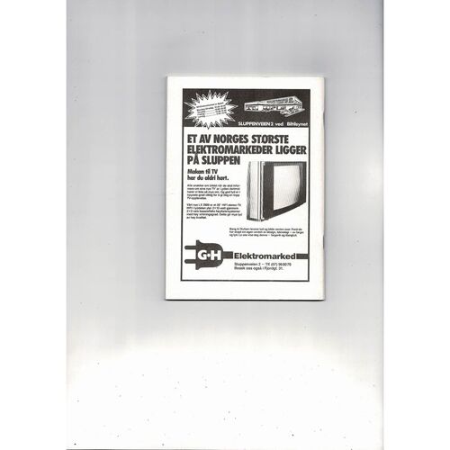 Rosenborg v Rode Stjerne European Cup Football Programme 1986/87