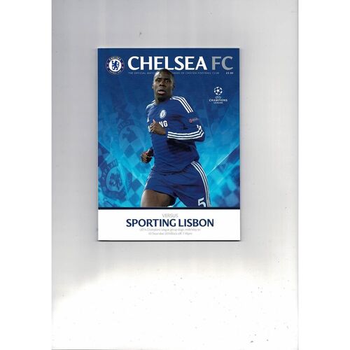 Chelsea v Sporting Lisbon Champions League Football Programme 2014/15