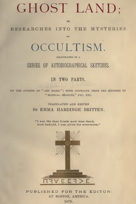 1876 | Ghost Land - Mysteries of Occultism