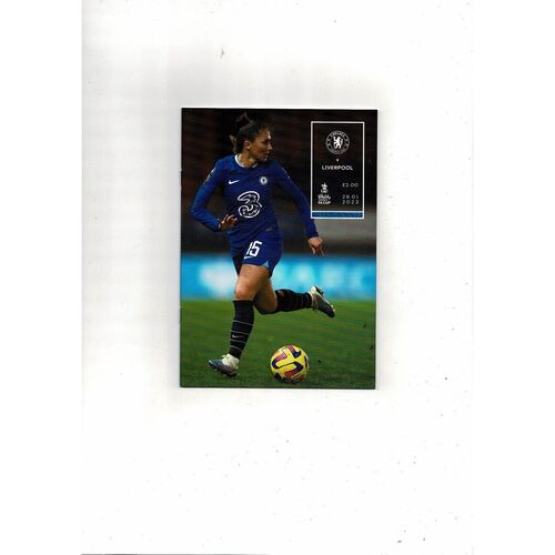 2022/23 Chelsea v Liverpool Women's FA Cup Football Programme