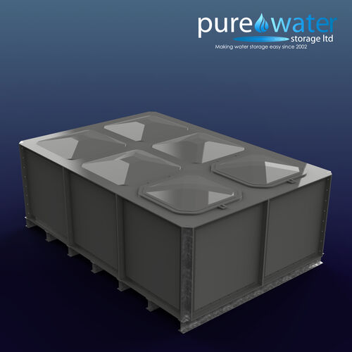 PW.3X2X1.IFB.DIV.AG(1+1) - 6000 LITRE DIVIDED SECTIONAL WATER TANK, INTERNALLY FLANGED BASE (IFB)