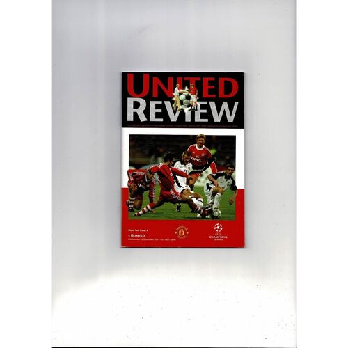 Manchester United v Boavista Champions League Football Programme 2001/02