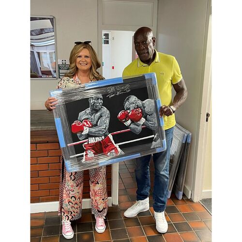 Limited Edition Frank Bruno Signed Print by Sue Verity