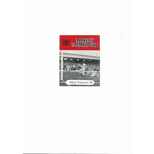 1964/65 Barnsley v Oldham Athletic Football Programme