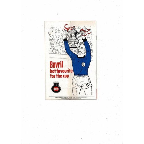 1968 Benfica v Manchester United European Cup Final Original Football Programme