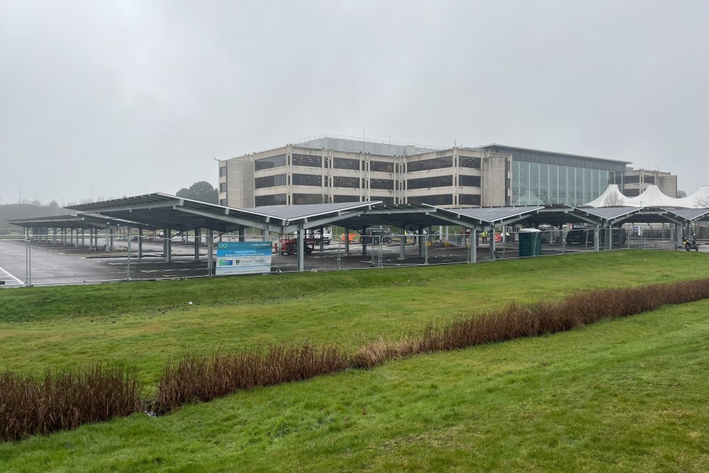 Anchoring the UK's Largest Solar Carport Installation
