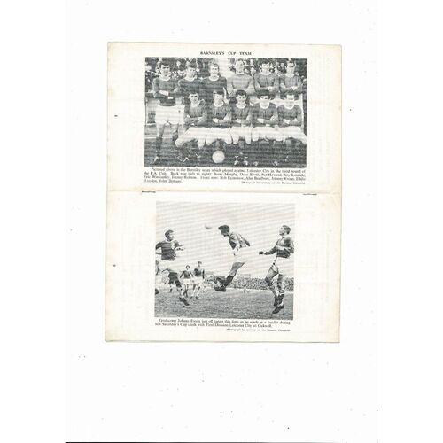 1968/69 Barnsley v Bournemouth Football Programme
