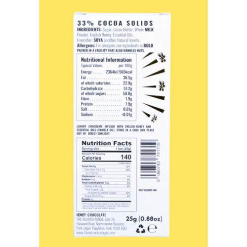 Wizards - Enchanted Forest English Honey Chocolate Bar 25g