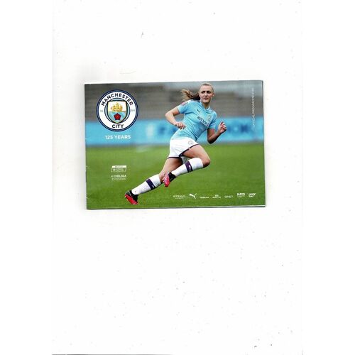 2019/20 Manchester City v Chelsea Womens Super League Football Programme