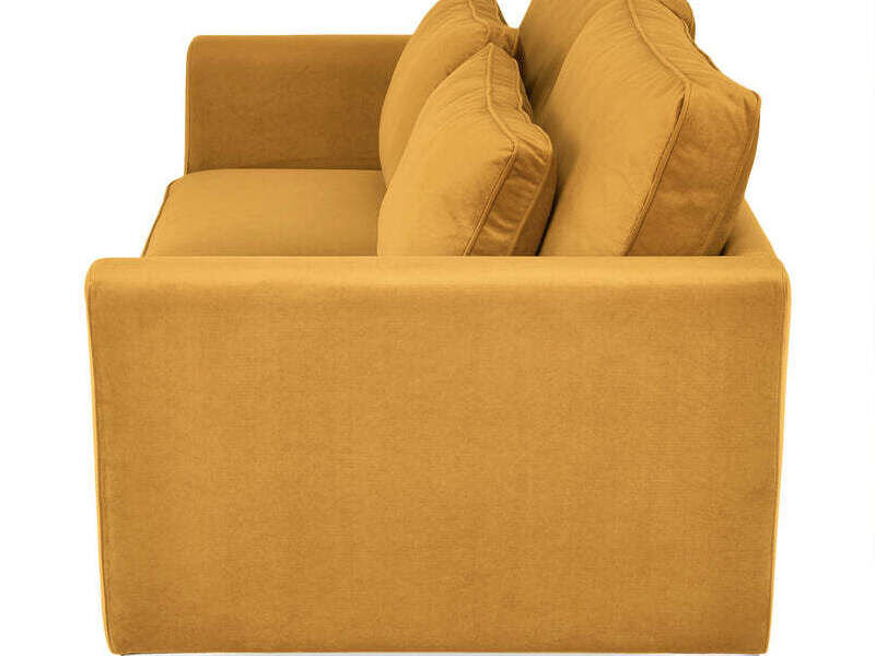 DEVA 3+2 SEATER IN GOLD PLUSH