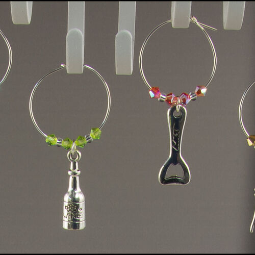 'Wine theme' Wine Glass Charms