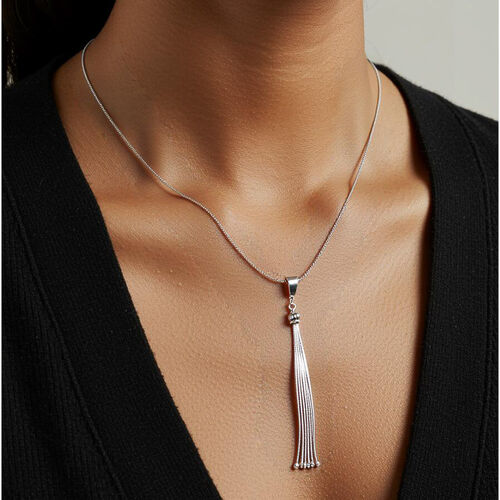 Sterling Silver Tassel Necklace