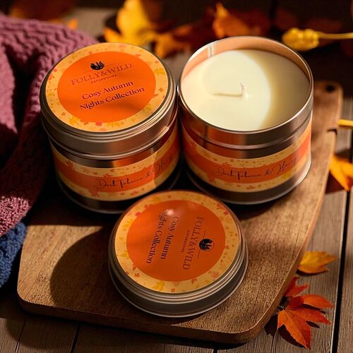 Cosy Autumn Night Tinned Candle