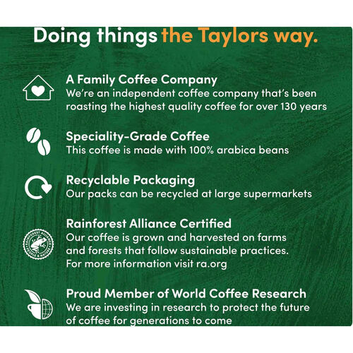 Taylor’s of Harrogate Rich Italian Ground Roast Coffee 400g