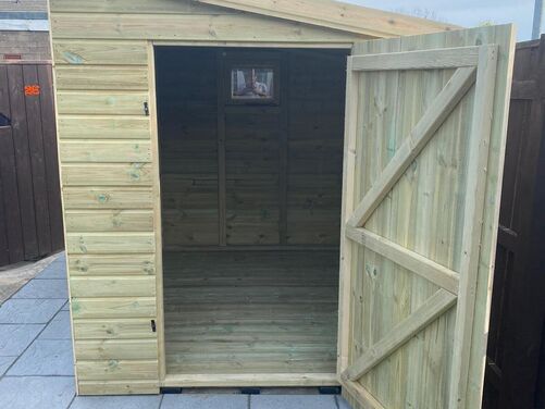 #P079 8x6 Pent Shed