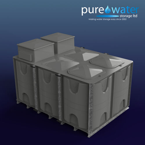 PW.3X2X1.5.IFB.DIV.AB(1.5+1.5) - 9000 LITRE DIVIDED SECTIONAL WATER TANK, INTERNALLY FLANGED BASE (IFB) C/W FVH