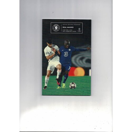 Chelsea v Real Madrid Champions League Football Programme 2020/21