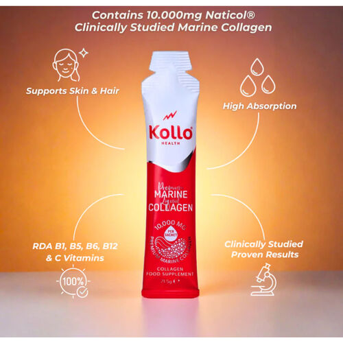 Kollo® Liquid Marine Collagen Drink Premium Marine Collagen Liquid Sachets (14 x 21.5g) 14 Days Supply