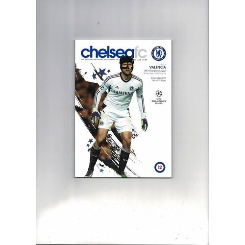 Chelsea v Valencia Champions League Football Programme 2011/12