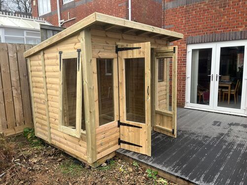 #SHP059 8x6 Pent Summer House