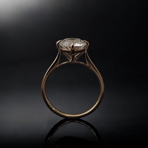 Round brilliant wanderlust solitaire