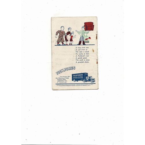 1948 Blackpool v Manchester United FA Cup Final Football Programme