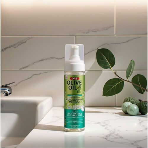 ORS Olive Oil Style Curl Defining Mousse Infused With Rice Water & Electrolytes - 207ml