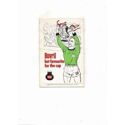 1968 Everton v West Bromwich Albion FA Cup Final Football Programme