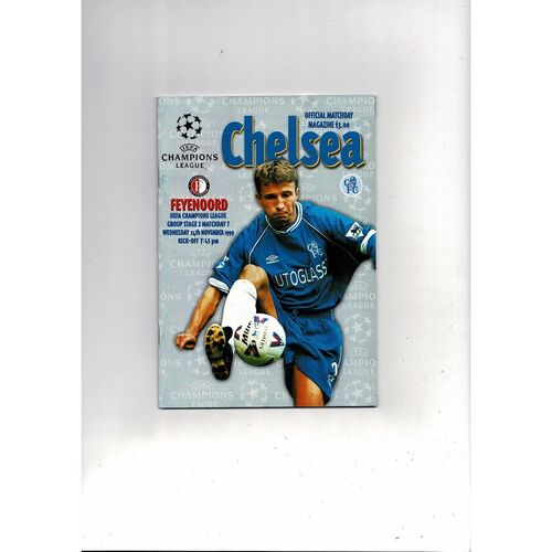 Chelsea v Feyenoord Champions League Football Programme 1999/00