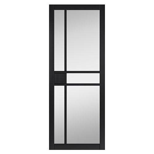 City Black Double Pocket Doors
