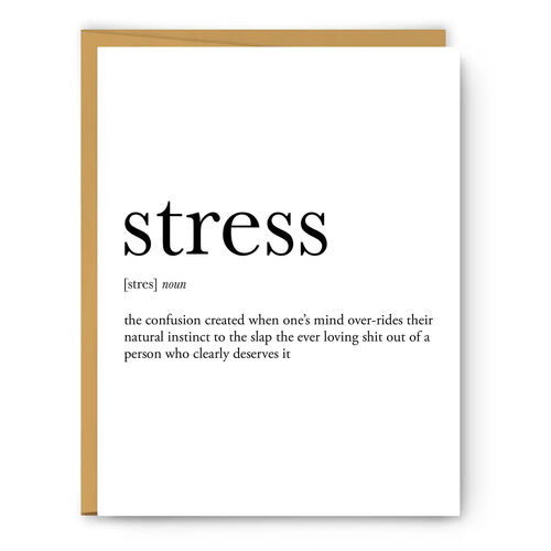 Stress Definition - Everyday Card