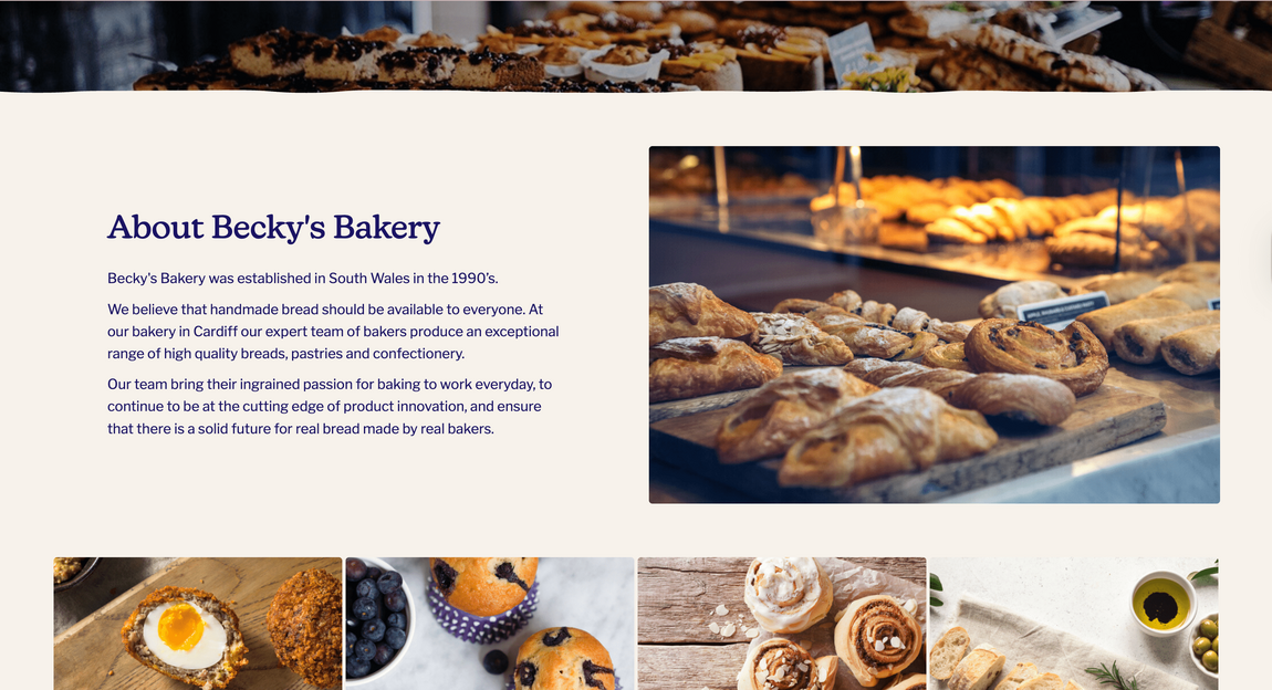 Webfactory ecommerce demo website about us page