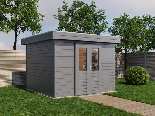 3.0mtr x 3.0mtr 44mm walled Flat Roof Cabin