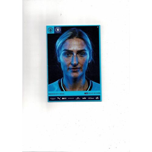 2022/23 Manchester City v Chelsea Womens Super League Football Programme