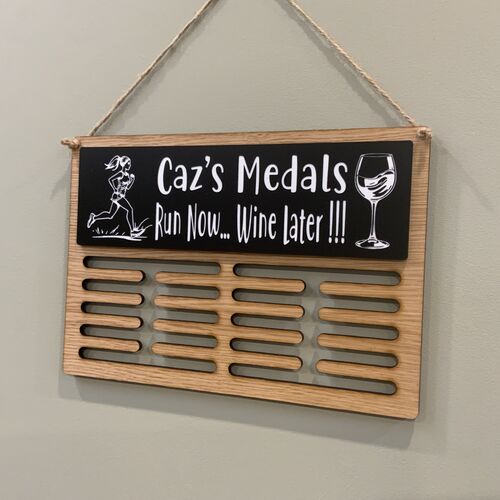 Customised Wine Later | Running Medal Hanger | Custom Medal Display Rack | Sports Medal Hanger | Medal Hanger For Runners