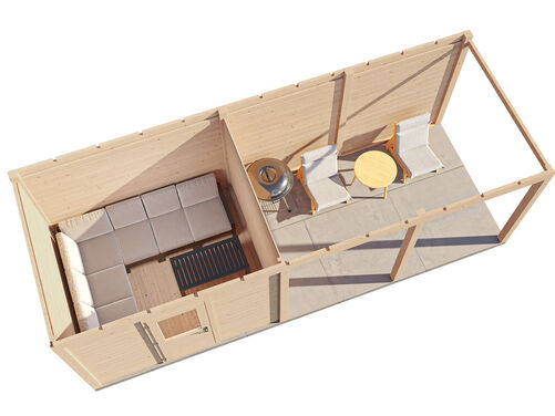 300cm x 250cm + 400cm Veranda